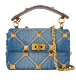 Garavani Rockstud, Denim, Blue/Gold, 3*